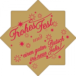 Weihnachtsetikett 