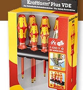 Schraubendrehersatz Kraftform&reg; Plus VDE Serie 100 PH + Spannungspr&uuml;fer