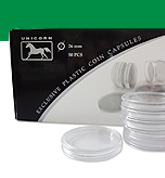 Unicorn 50er Pack M&uuml;nzkapseln Innendurchmesser 26 mm f&uuml;r 2 Euro M&uuml;nzen