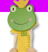 Messlatte f&uuml;r Kinder - Frosch