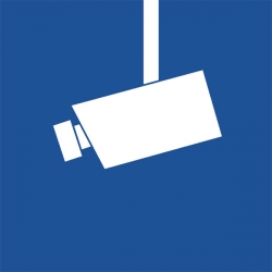 Hinweisschild "Video Infozeichen"