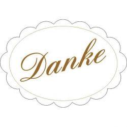 "Danke" - Geschenk-Aufkleber