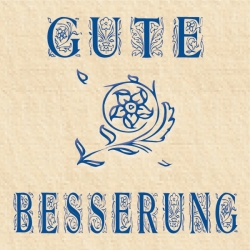 "Gute Besserung" - Geschenk-Aufkleber