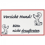 Vorsicht Hund! - Schmunzelschild
