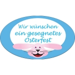 "Wir w�nschen ein gesegnetes Osterfest" - Oster-Aufkleber