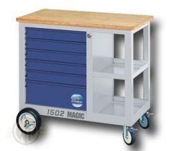 Magic-Werkbank Special-Edition mit 6 Schubladen Typ 1502 Silber