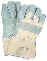 Arbeits-Handschuh grau Rindspaltleder 5-Finger Paar