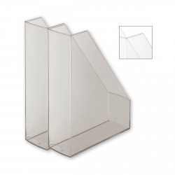 Stehsammler hochglanz transparent 2-er Pack