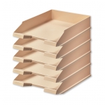 Briefkorb Ablagekorb classic beige 5-er Pack