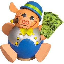 Kugelr�ucherfigur "Gl�cksschweinchen"