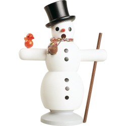 R�ucherfigur "Schneemann mit Schal"