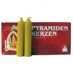 Pyramidenkerzen 50 St�ck -honigfarben-