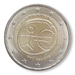 5x2 Euro Gedenkm�nzen Deutschland 2009 A-J - 10 Jahre WWU pfr. lose
