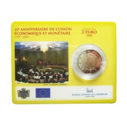 Offizielle Coincard Luxemburg 2009 "10 Jahre EURO"