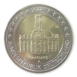 5x2 Euro Gedenkm�nzen Deutschland 2009 - Saarland pfr. lose