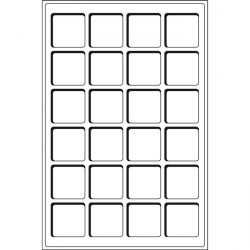 M�nztableau f�r 24 M�nzen bis45 mm � 2er-Pack