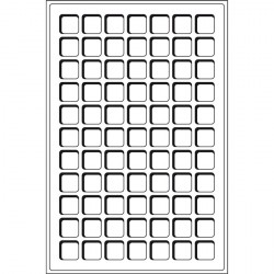 M�nztableau f�r 77 M�nzen bis22 mm �, blau 2er-Pack