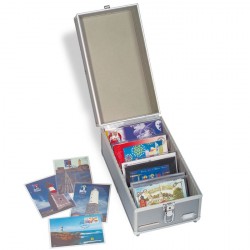 Aluminium-M�nzkoffer f�r Postkarten oder M�nzen-S�tze