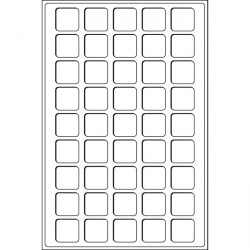 M�nztableau f�r 45 M�nzen bis 31 mm �, blau 2er-Pack