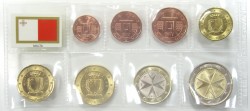 Malta Kursm�nzensatz 2008 - 1 Cent bis 2 Euro im Transportblister