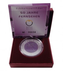 25 Euro NIOB-Gedenkm�nze �sterreich 2005 - 50 Jahre Fernsehen hgh