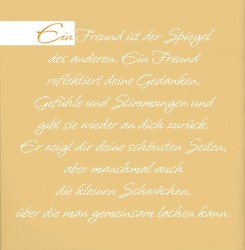 Gedanken wahrer Freundschaft Wellnessbuch