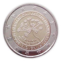 2 Euro Gedenkm�nze Slowenien 2010 - Botanischer Garten pfr. lose
