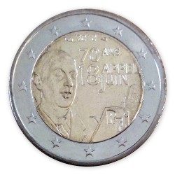 2 Euro Gedenkm�nze Frankreich 2010 - Appell vom 18. Juni pfr.