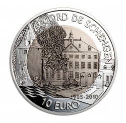 10 Euro Silber-Titanm�nze Luxemburg 2010 "25 Jahre Schengener Abkommen"