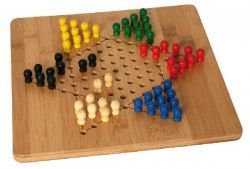 Brettspiele Ludo & Halma aus Bambus