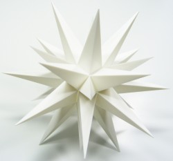 Herrnhuter Stern aus Kunststoff ca. � 68 cm, weiss