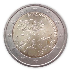 2 Euro Gedenkm�nze Frankreich 2011 - Fete de la Musique pfr. lose