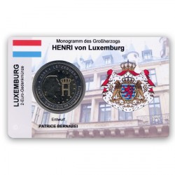 2 EUR limitierte Info-Coincard Luxemburg 2004 - Gro�herzog Henri pfr.