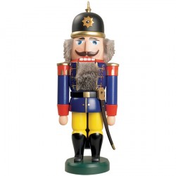 Nussknacker "Soldat" ca. 37 cm in blau