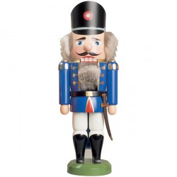 Nussknacker "Polizist" ca. 35 cm in blau