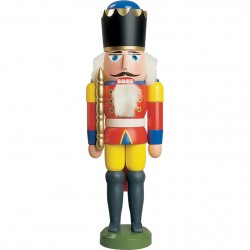 Nussknacker "K�nig" ca. 29 cm in rot