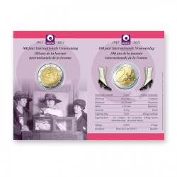 2 Euro Gedenkm�nze Belgien 2011 - Frauentag ST im Blister