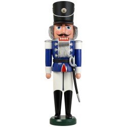Nussknacker "Husar" ca. 60 cm blau
