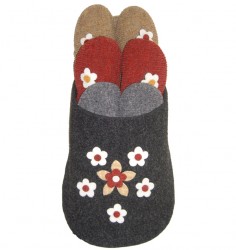 G�stepantoffeln mit "Blume" im 6-er Set