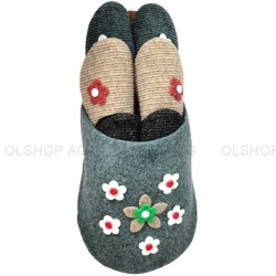 G�stepantoffeln mit "Blume" im 6-er Set