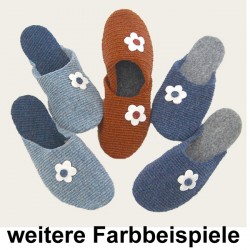 G�stepantoffeln "Blume" im 3-er Set