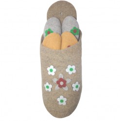 G�stepantoffeln "Blume" im 3-er Set