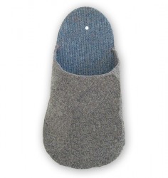 Einsteckpantoffel gro� Farbe grau