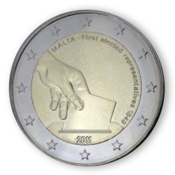 2 Euro Gedenkm�nze Malta 2011 - Wahlen 1849 Malta pfr. lose