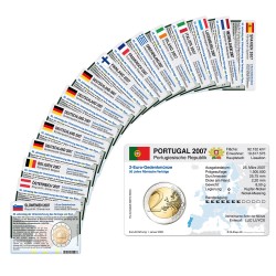 Set - alle M�nzkarten f�r 2-Euro Gemeinschaftsm�nzen R�mische Vertr�ge 2007
