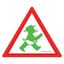 Aufkleber Wegweiser Geher - Baby