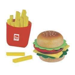 Holzspielzeug Burger-Set