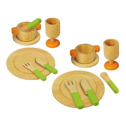 Puppengeschirr aus Holz 14-teilig