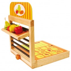 Spielset 4 in 1 - K�che, Kaufladen, Grill und Backstube aus Holz f�rs Kinderzimmer