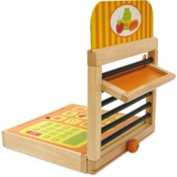 Spielset 4 in 1 - K�che, Kaufladen, Grill und Backstube aus Holz f�rs Kinderzimmer